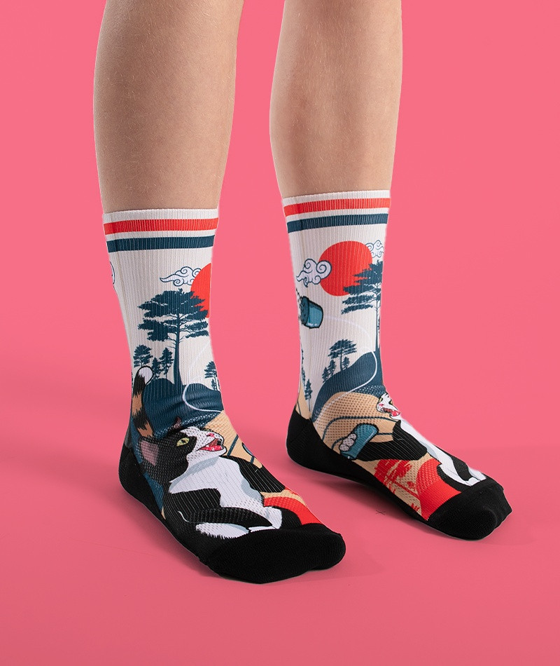 Outway Meow Youth Crew Socks - Youths