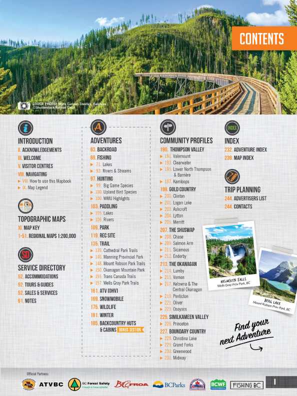 Backroad Mapbooks Thompson Okanagan BC