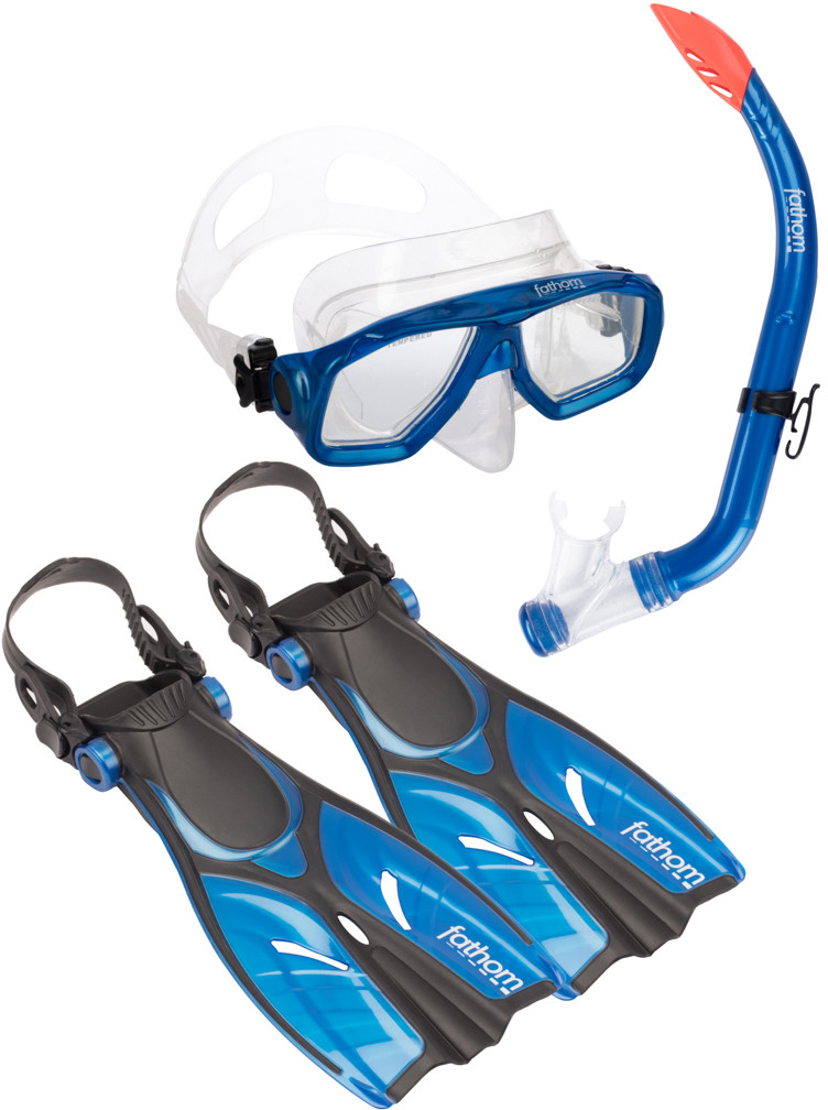 Fathom Aruba Junior Mask, Snorkel and Fin Set - Children to Youths
