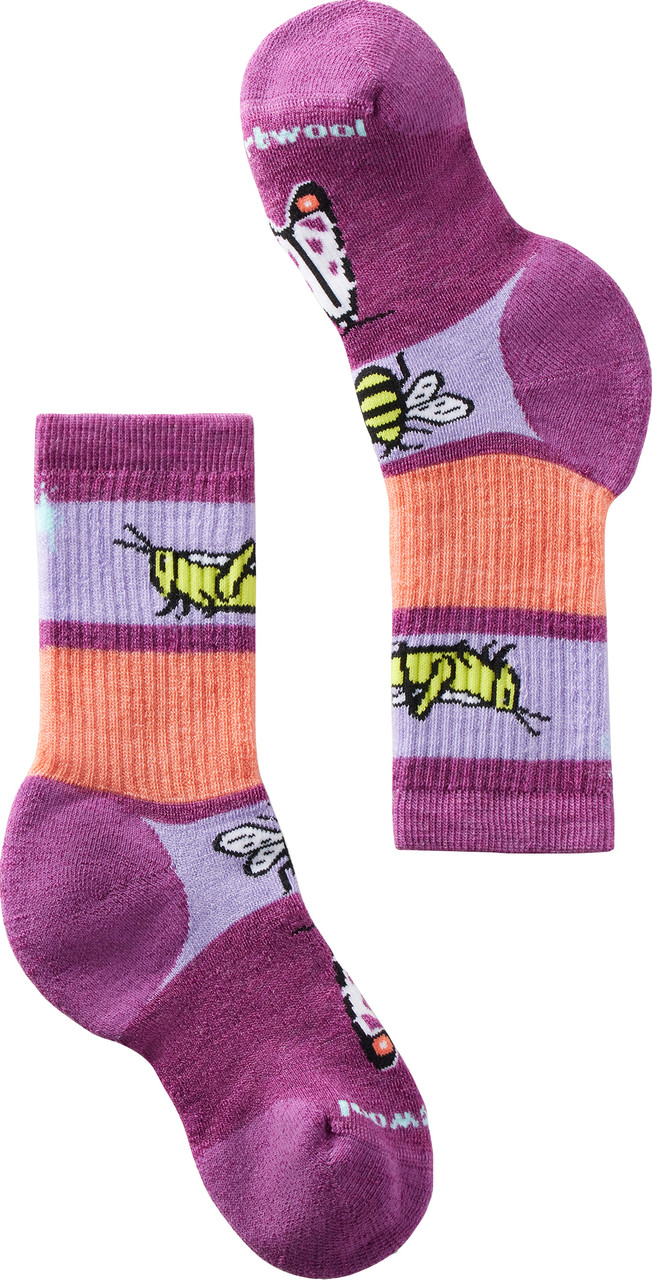 Smartwool Hike Full Cushion Garden Bugs Pattern Crew Socks - Children to Youths