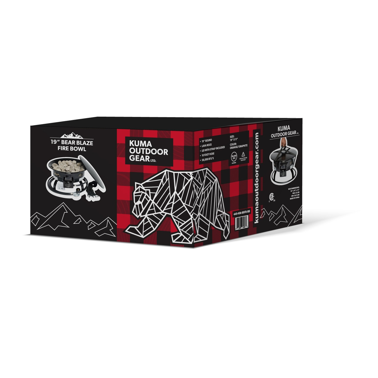 Kuma Bear Blaze 19" Fire Bowl