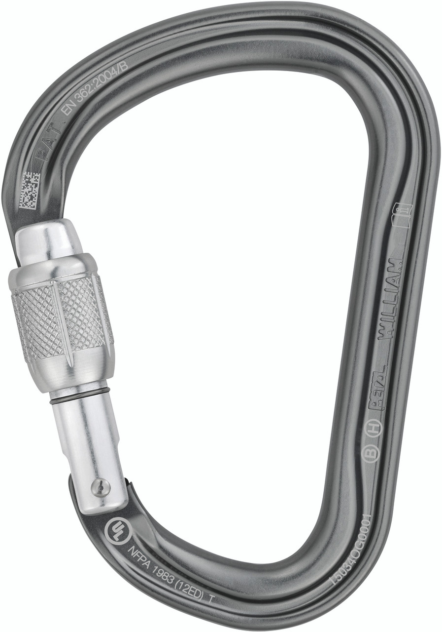 Petzl William Screwgate Locking Carabiner
