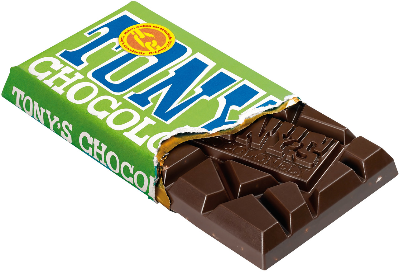 Tony's Chocolonely Dark Chocolate Almond Sea Salt Bar
