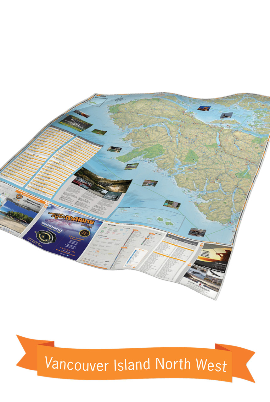 Backroad Mapbooks Vancouver Island North BC Waterproof Map