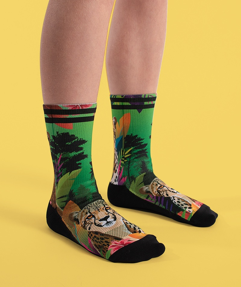 Outway Cheetah Youth Crew Sock - Youths