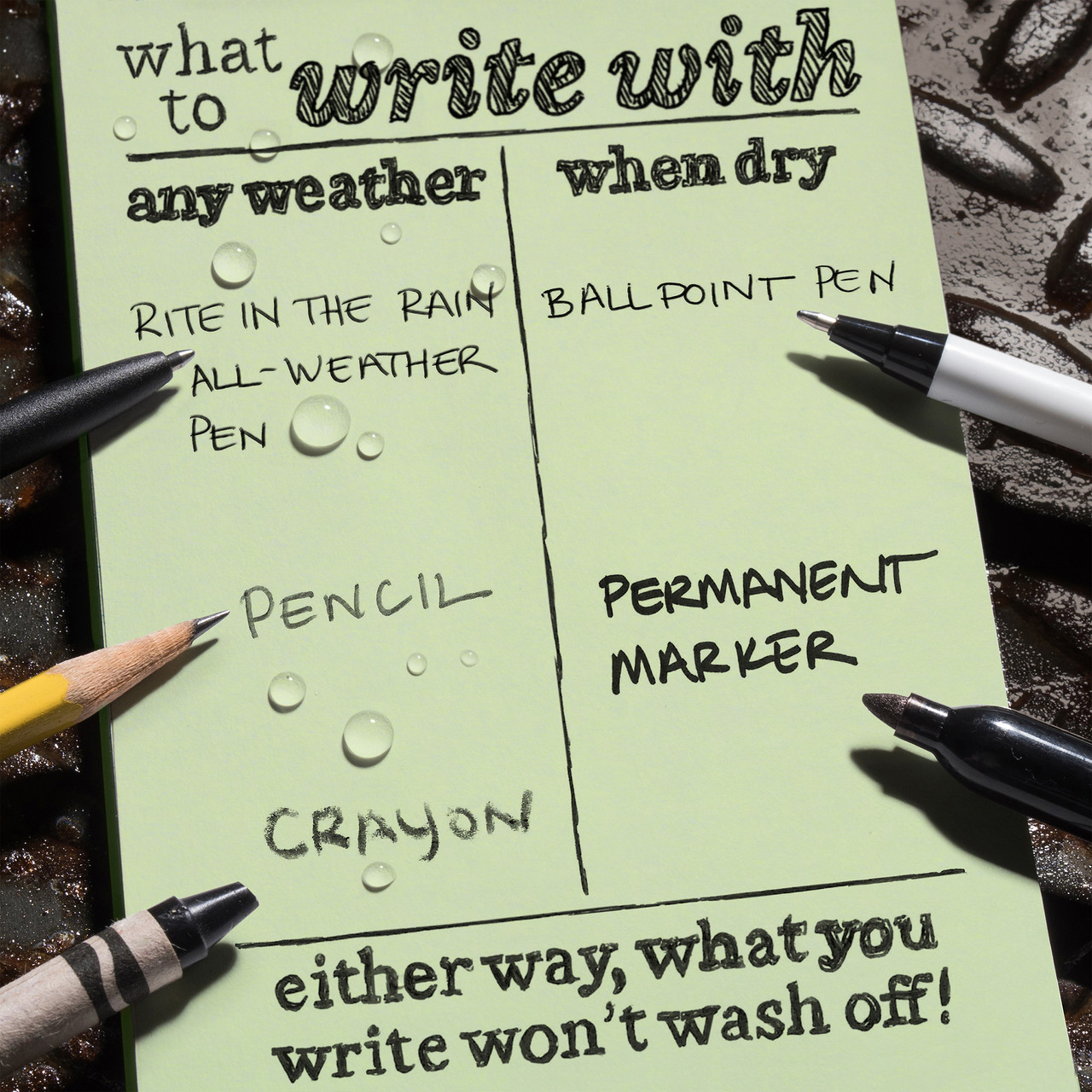 Rite in the Rain Waterproof 4x6 Top Spiral Notebook