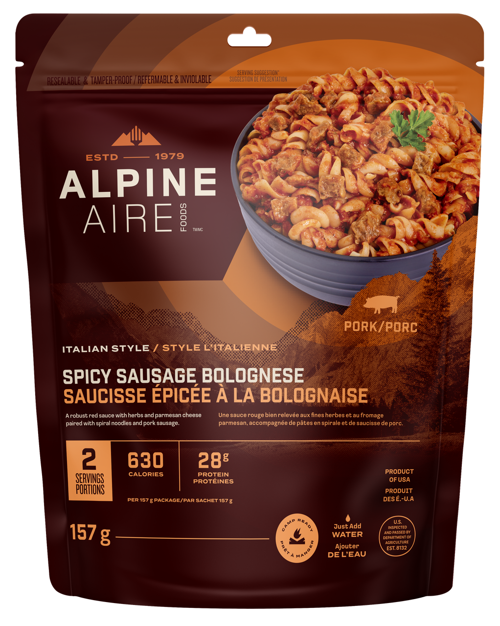 AlpineAire Spicy Pasta Bolognese