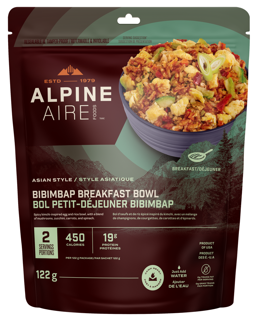 AlpineAire Bibimbap Breakfast Bowl