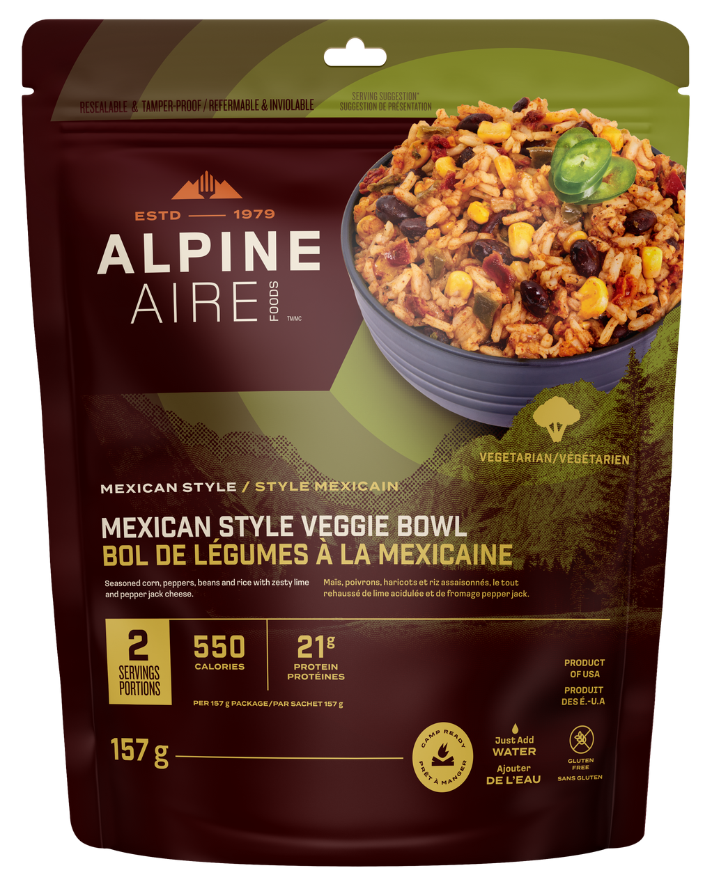 AlpineAire Mexican Style Veggie Bowl