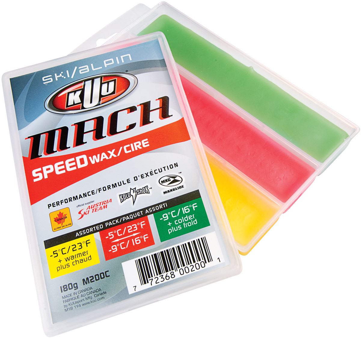 Kuu Mach Alpine 3-Temperature Speedwax 180g