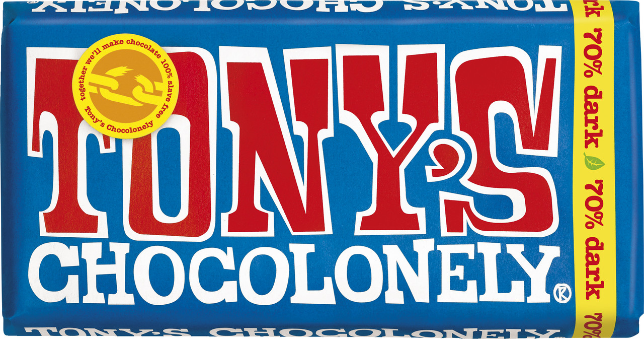 Tony's Chocolonely Dark Chocolate 70% Bar