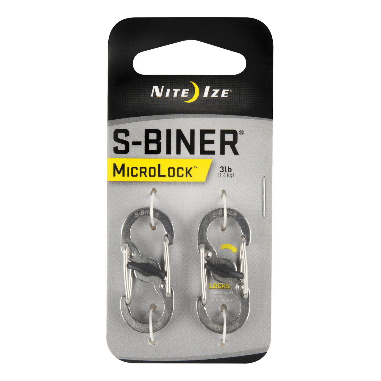 Nite Ize Dual Carabiner MicroLock (2 Pack)