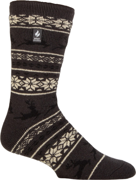 Heat Holders Lite Jasper Holiday Outdoor Deer Crew Socks - Unisex