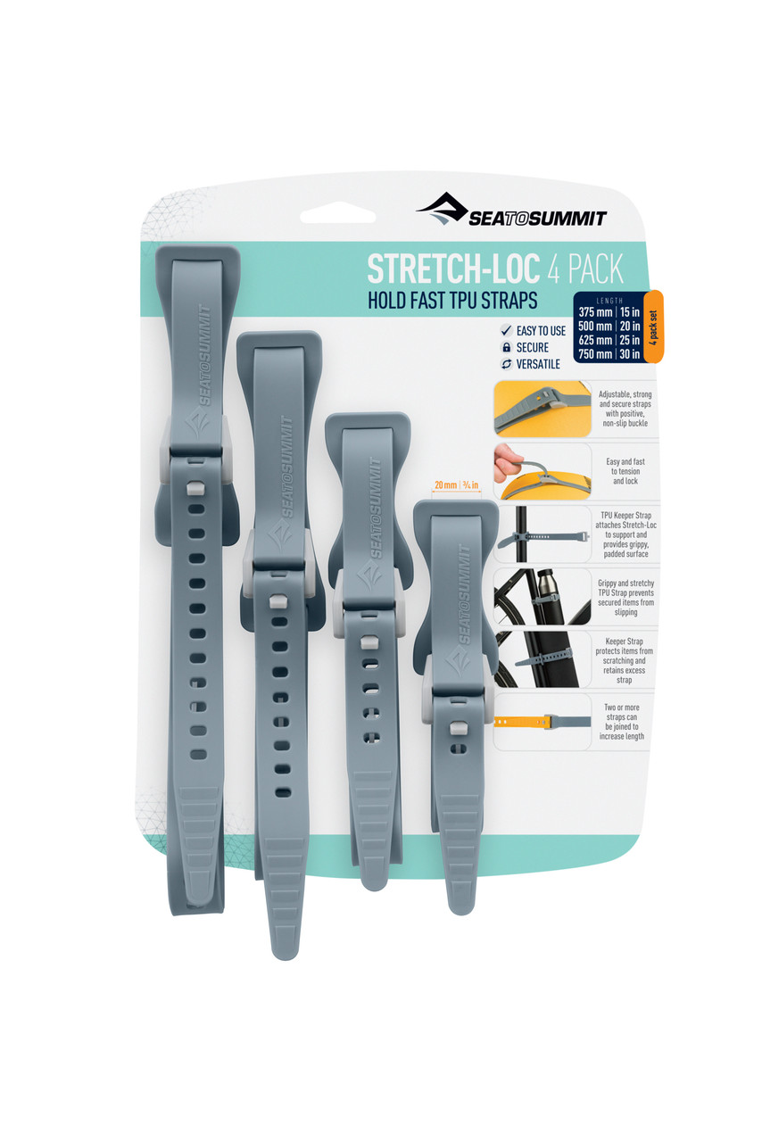 Sea To Summit Stretch-Loc TPU Straps - 4 Pack
