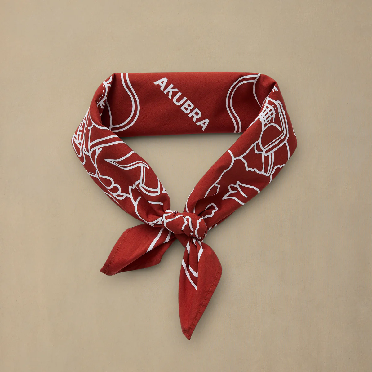 Akubra x Jake Ross – Limited Edition - Bandana 006 - Uluru Red