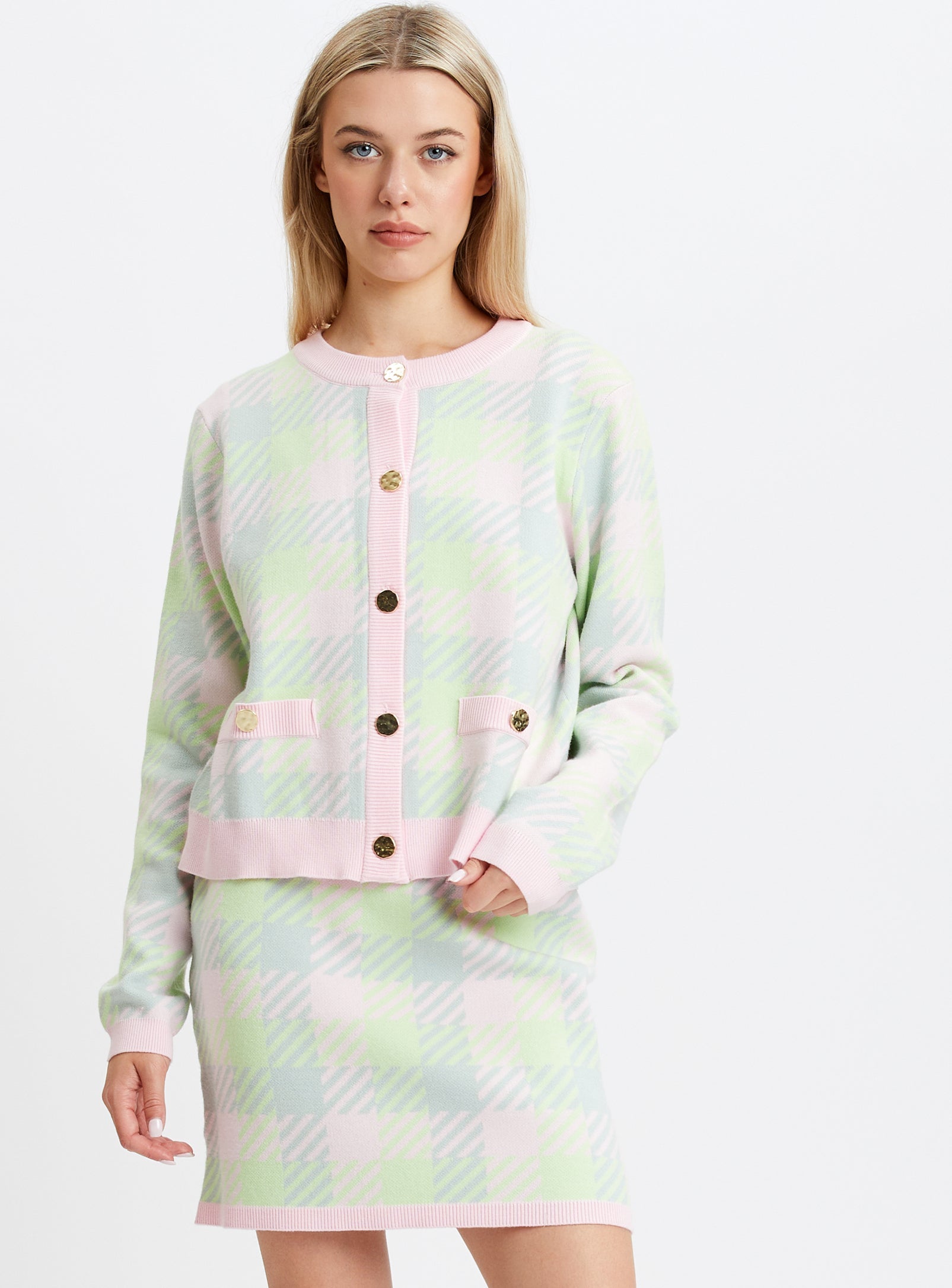 MOLLY | Checker cardigan || MOLLY | Cardigan a carreau