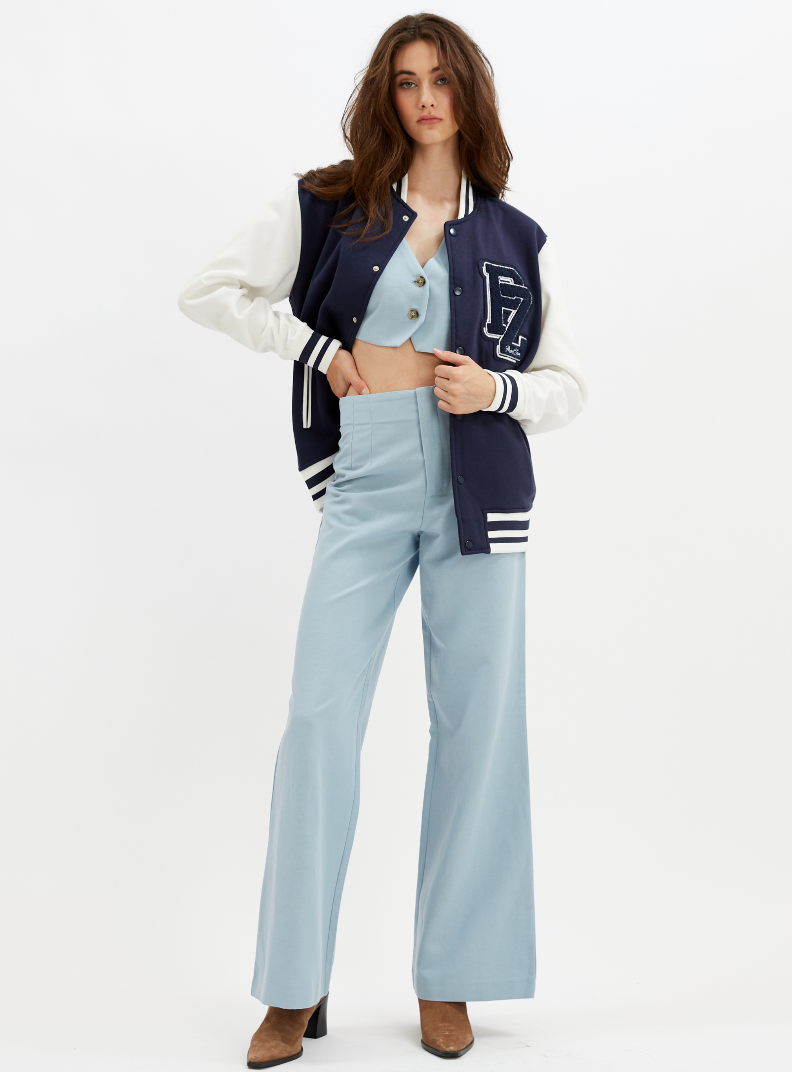 YORKDALE | Varsity unisex sweatshirt fleece jacket || YORKDALE | Veste unisexe molletonnée style universitaire