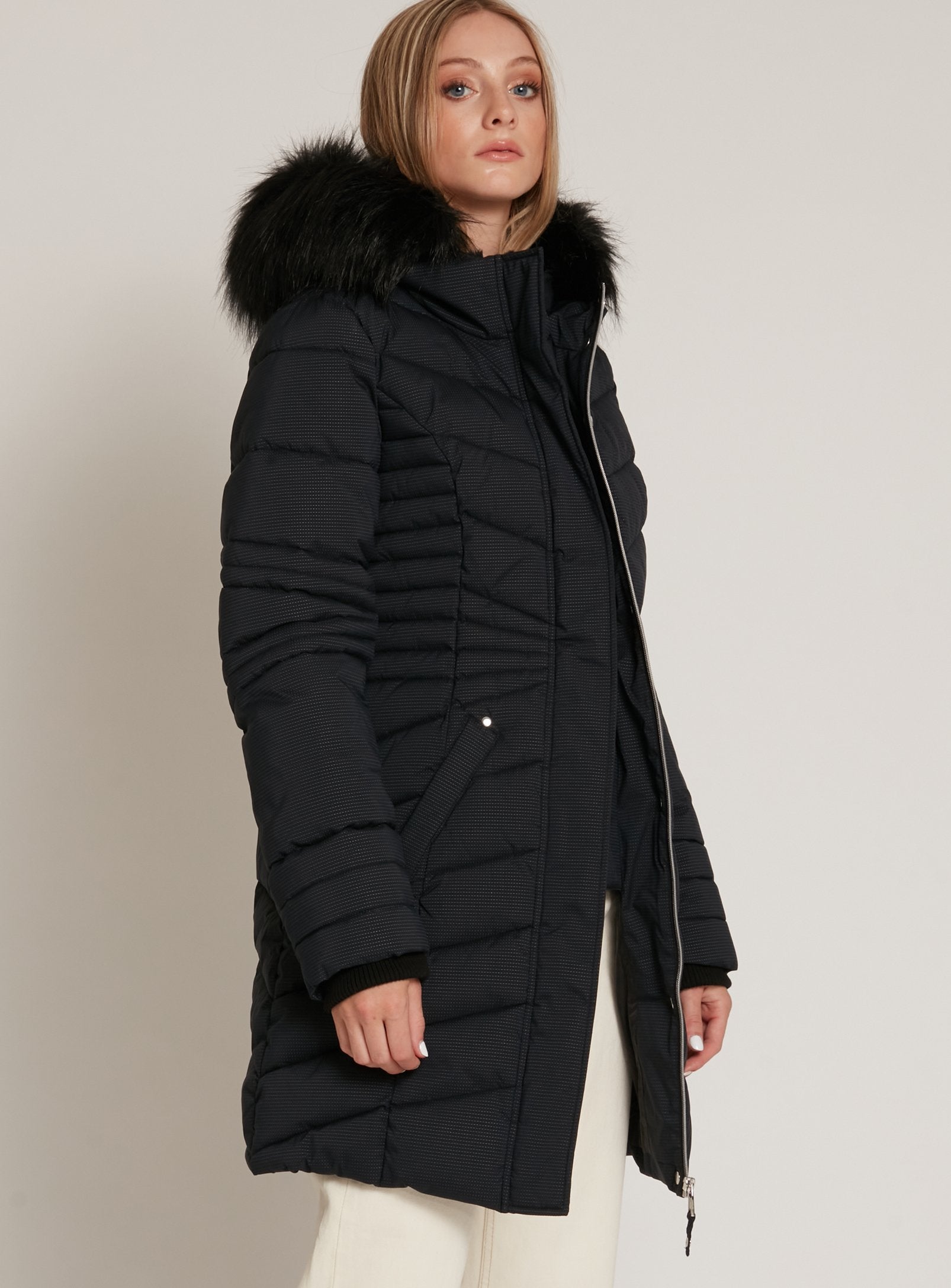 ANGELA | Long quilted parka || ANGELA | Parka longue matelassée