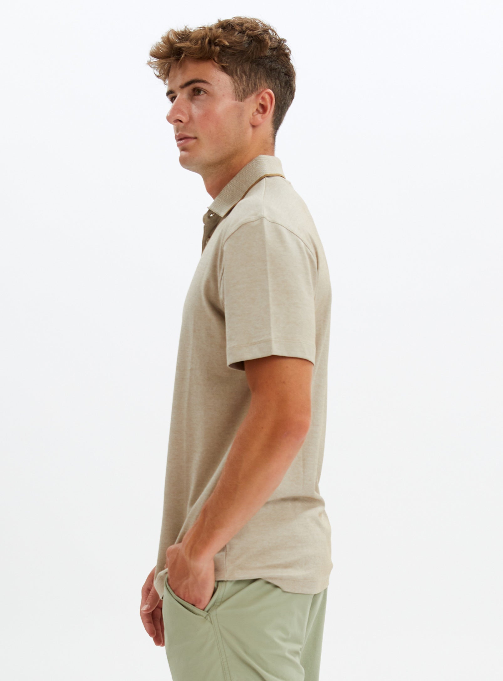 GREG | Two-tones pique polo || GREG | Polo point zéro