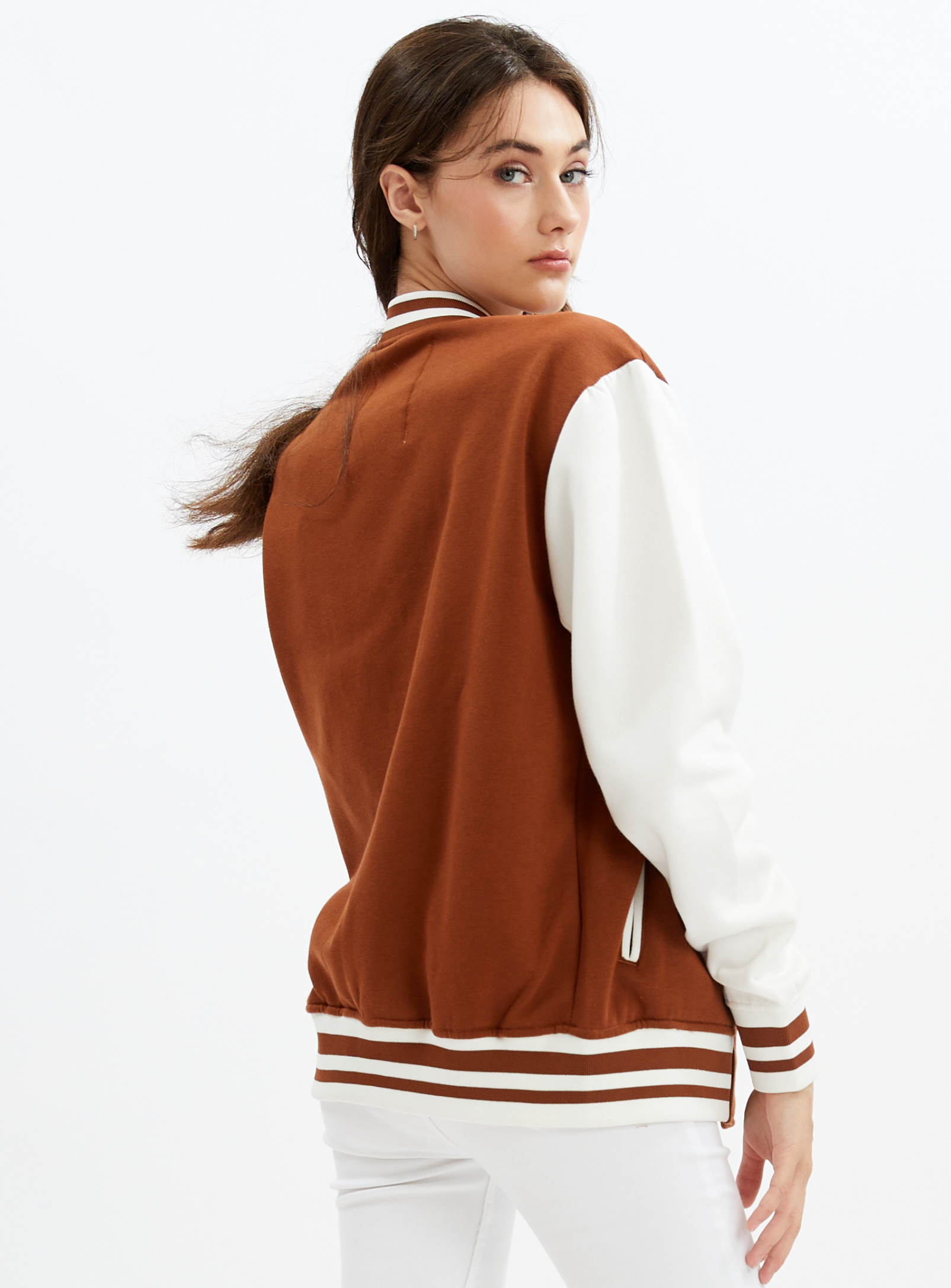 YORKDALE | Varsity unisex sweatshirt fleece jacket || YORKDALE | Veste unisexe molletonnée style universitaire