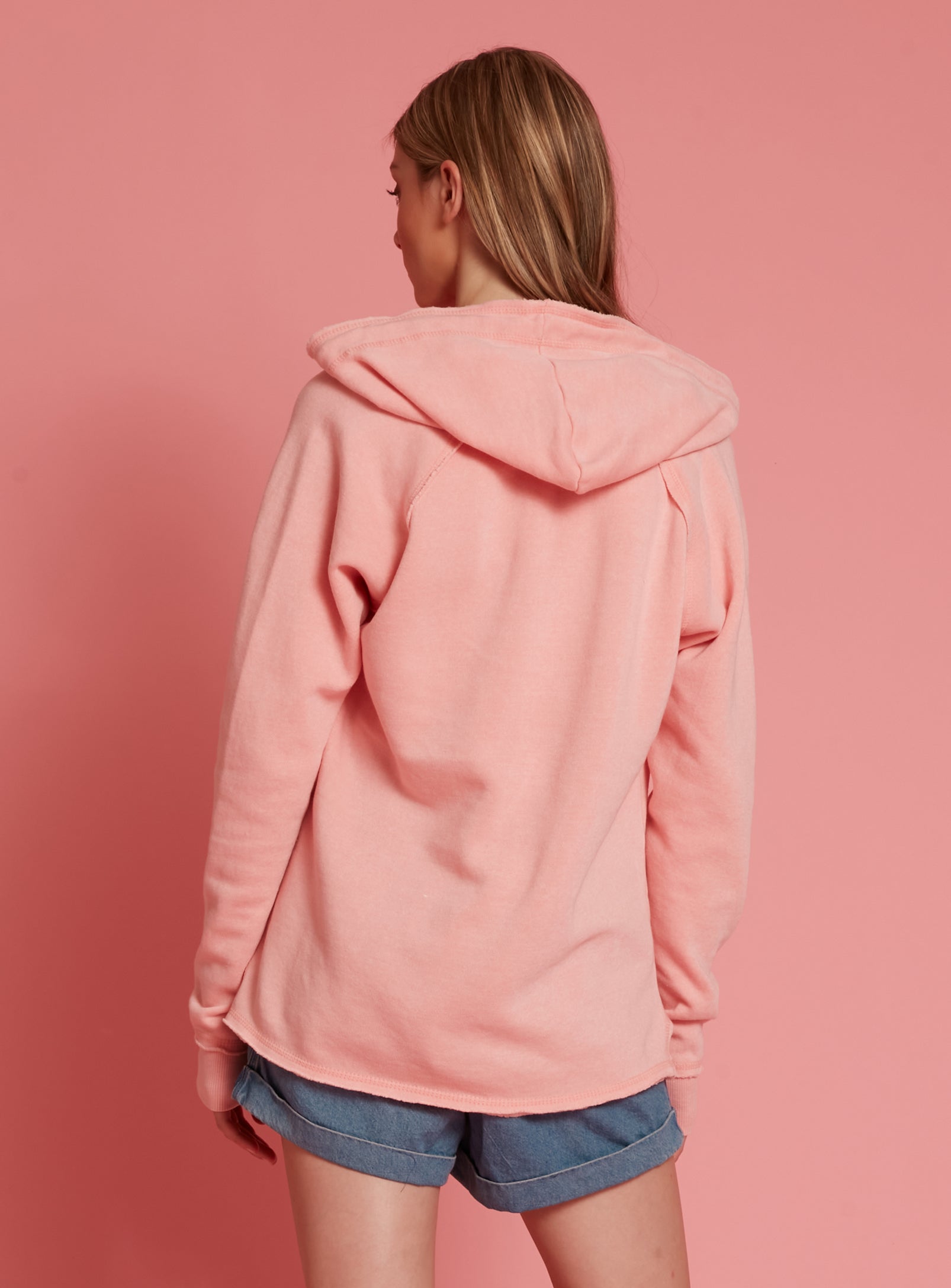 TALO | Fleece pop colour hoodie || TALO | Sweat à capuche couleur pop en molleton