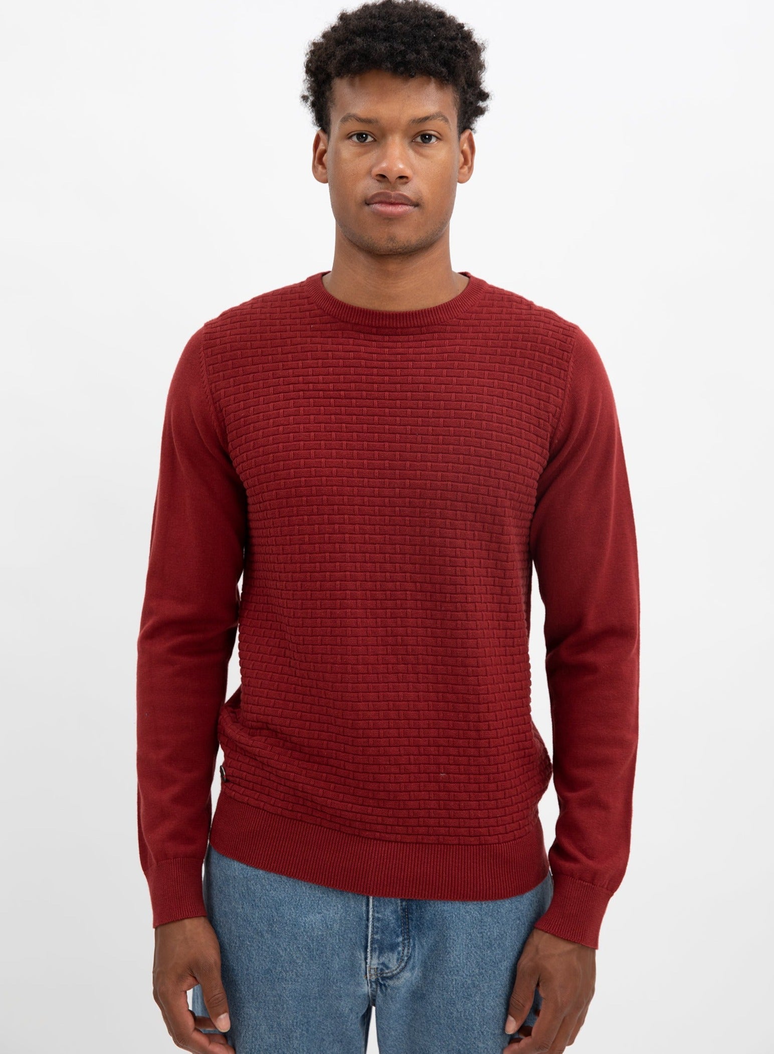 SWEN  | Cotton crewneck fine gauge sweater || SWEN |  Chandail fin en coton à col ras du cou