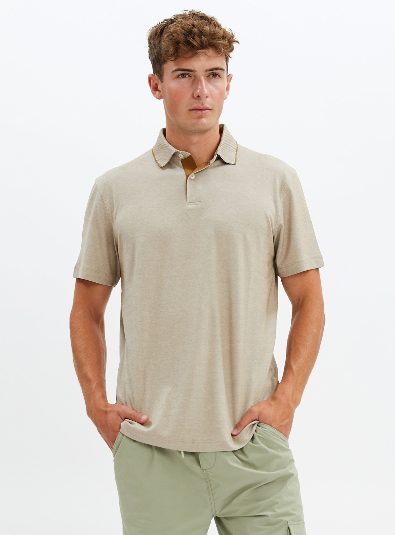 GREG | Two-tones pique polo || GREG | Polo point zéro