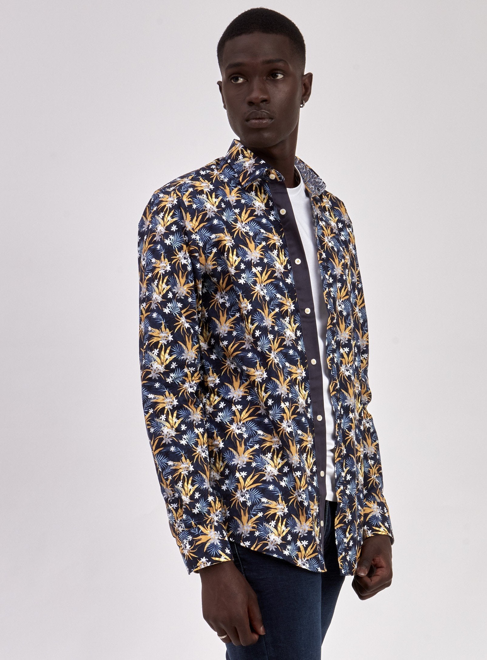 SEMI-FIT SHIRT | BLK-BLACK