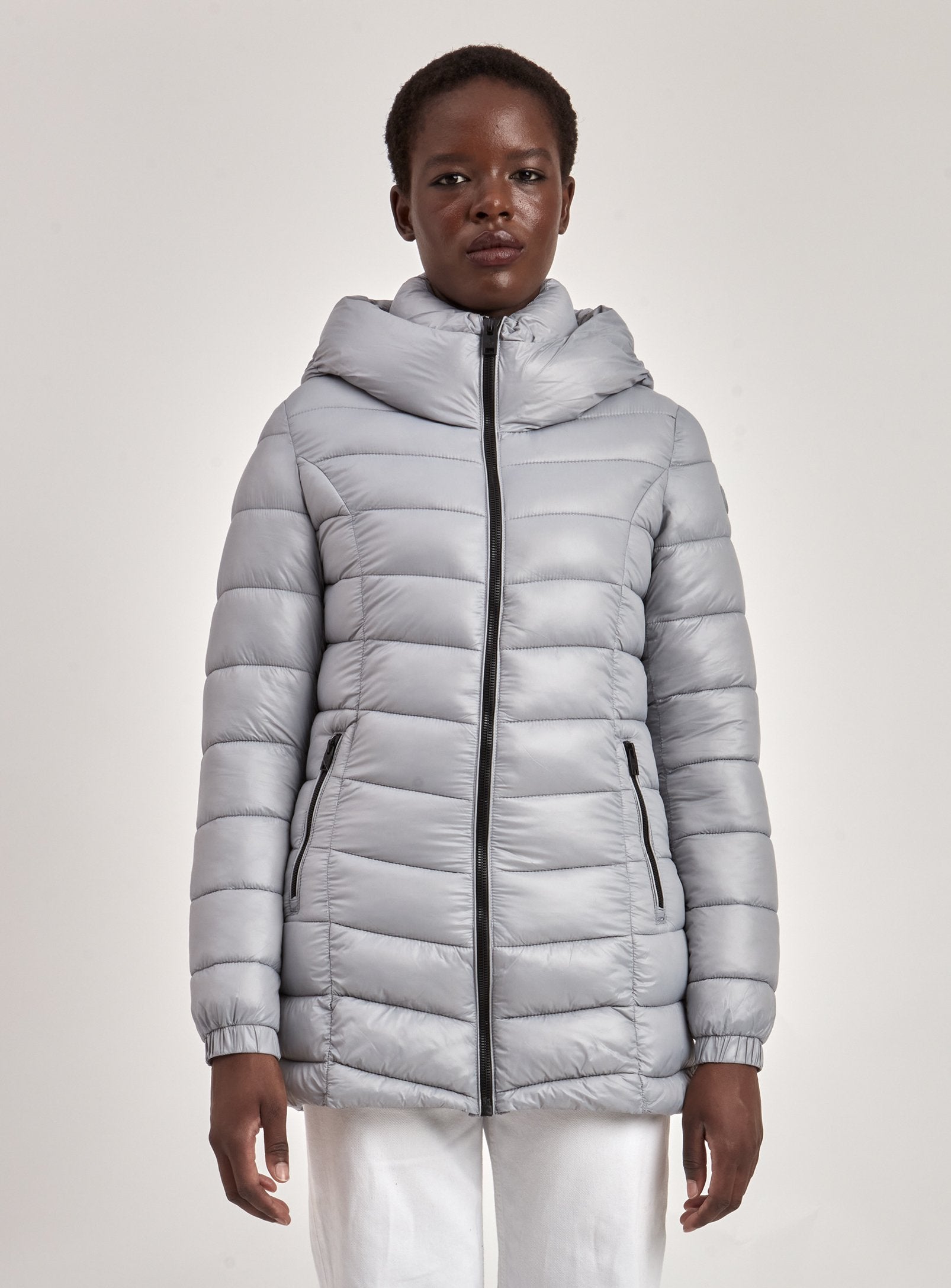 CLAUDIA | LONG MID-WEIGHT PUFFER COAT-ASH||CLAUDIA | MANTEAU PUFFER LONG POIDS MOYEN-CENDRE