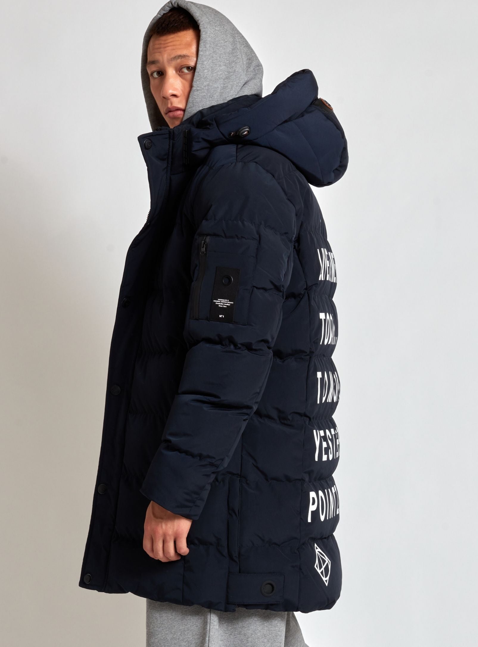 MIGUEL | Quilted puffer jacket with Print || MIGUEL | Doudoune matelassée à imprimé