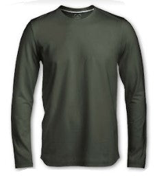 KEL | Long sleeve basic cotton crewneck T-shirt || KEL | T-shirt basique à manches longues et col rond en coton