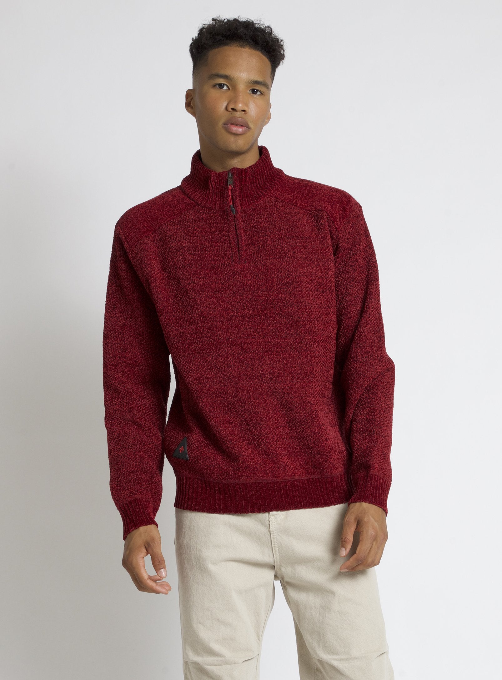 ELIAS | Mock neck chenille sweater||ELIAS | Pull en chenille à col roulé