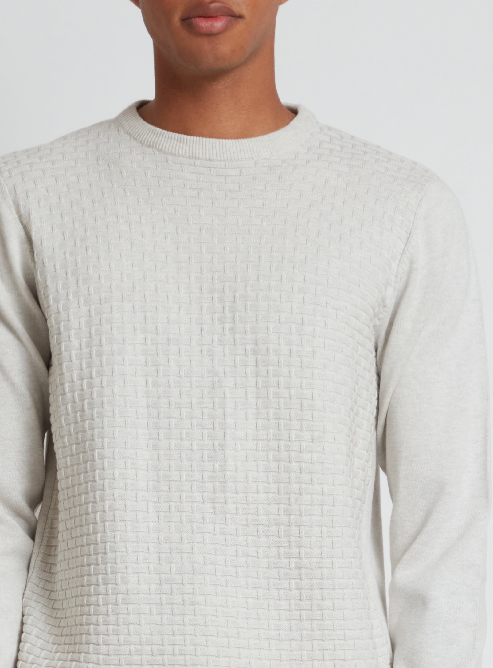 SWEN  | Cotton crewneck fine gauge sweater || SWEN |  Chandail fin en coton à col ras du cou