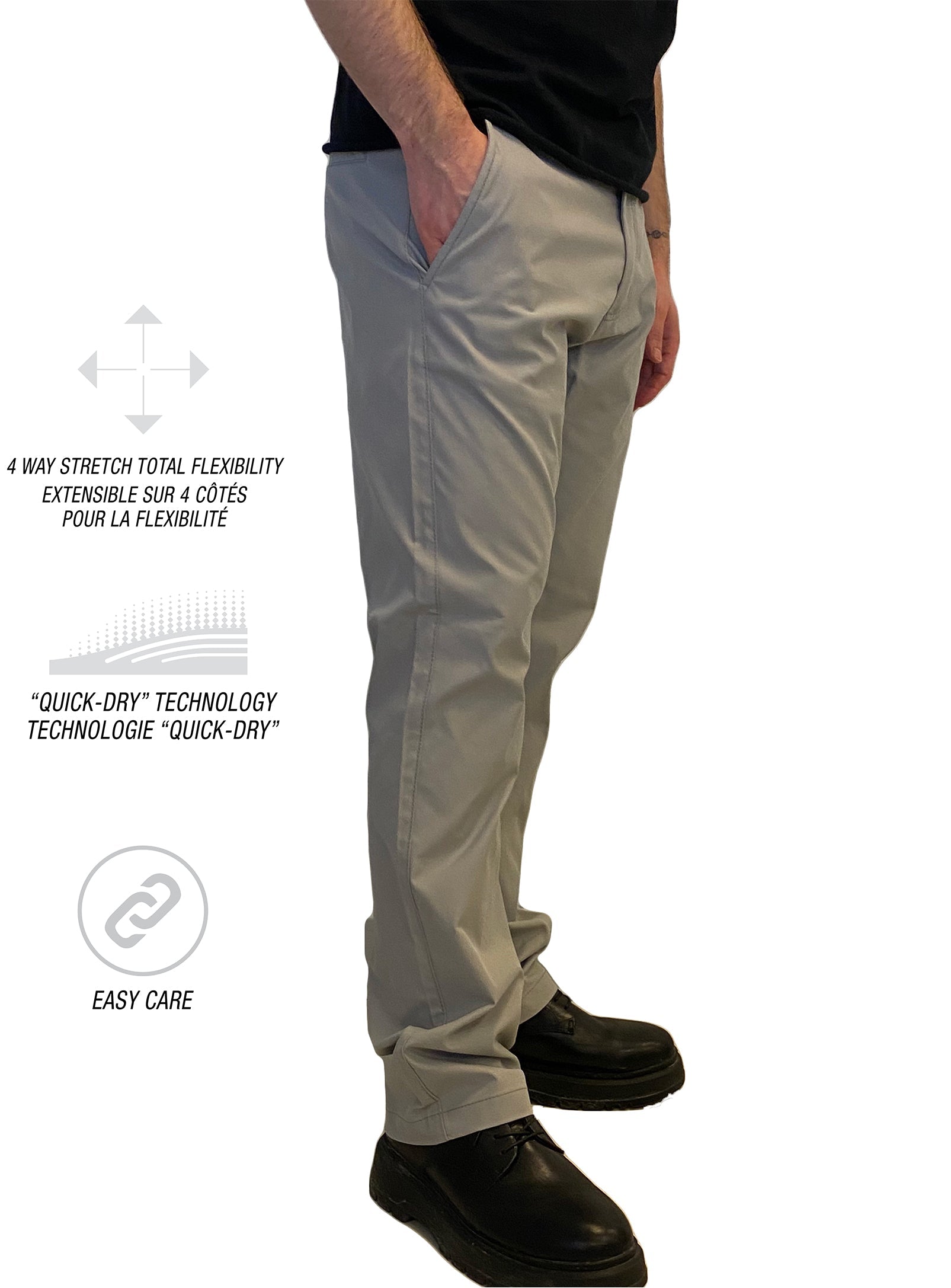 JAY | Twill mechanical stretch pants || JAY | Pantalon stretch mécanique en sergé