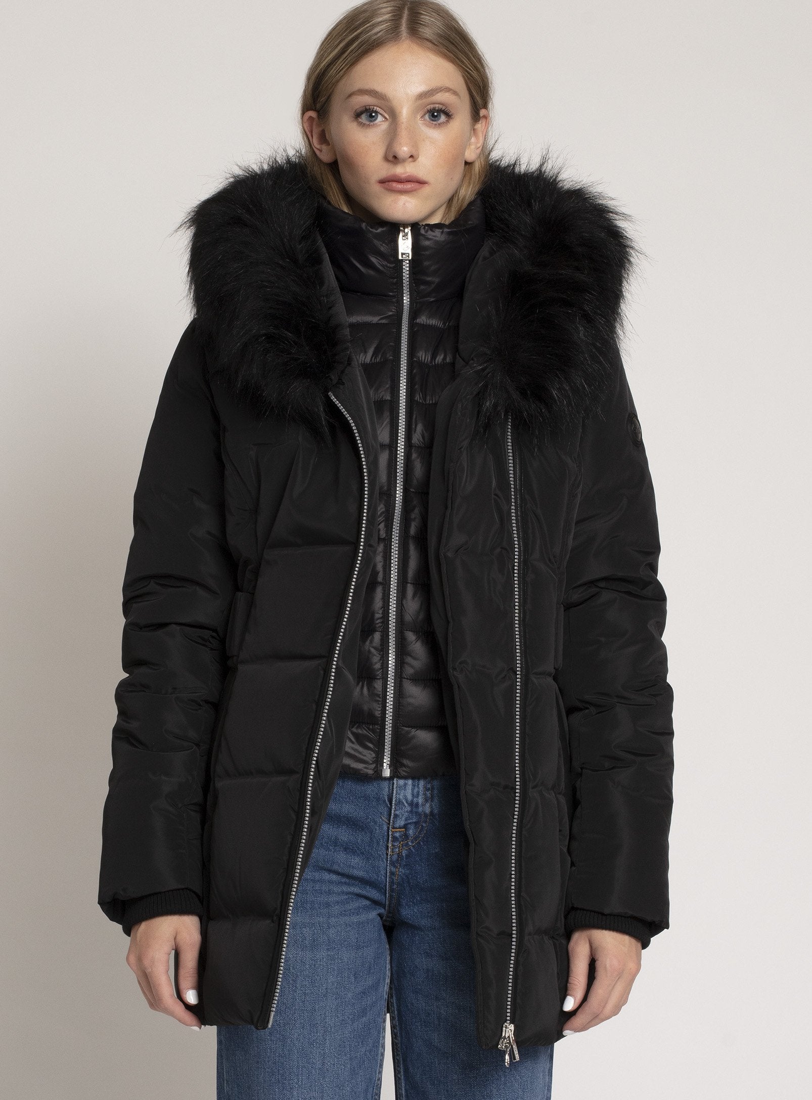 PASCUAL | Mid length parka with inner bib||PASCUAL | Parka mi-longue avec plastron intérieur