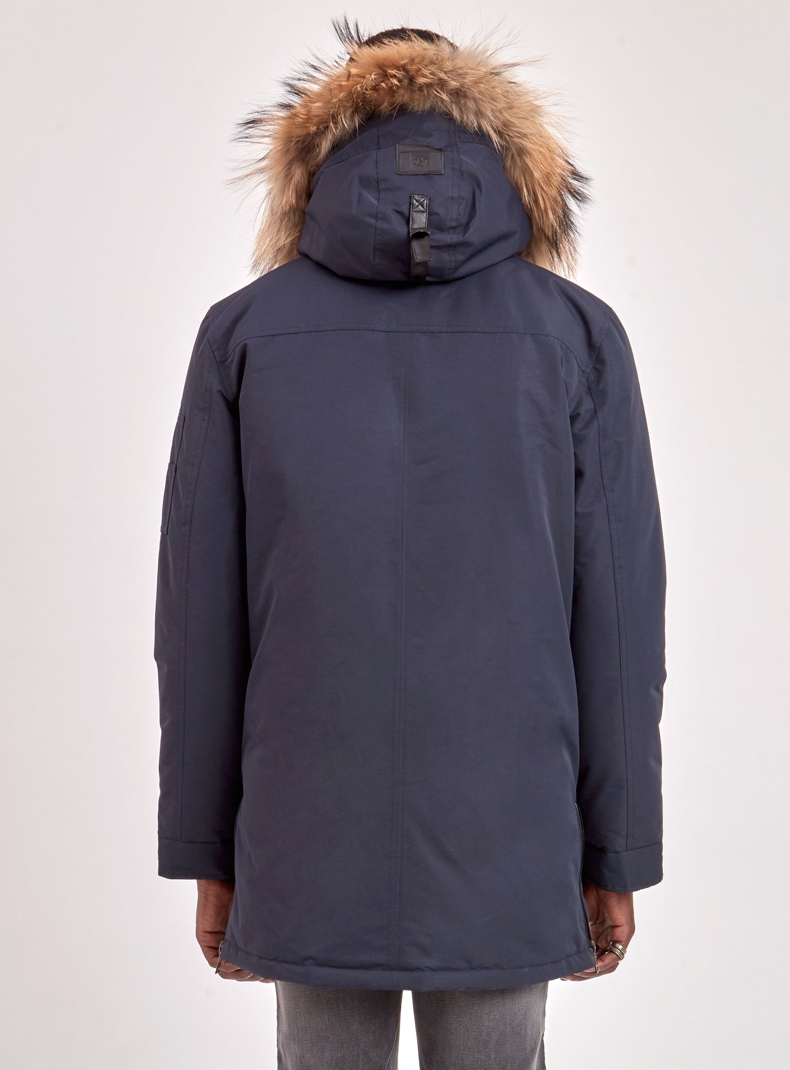 XAVIER | BLACK LABEL PREMIUM DOWN RACCOON FUR TRIM JACKET (-40°C)-NAVY||XAVIER | MANTEAU BLACK LABEL PREMIUM EN DUVET À FOURRURE DE RATON (-40°C)-MARINE