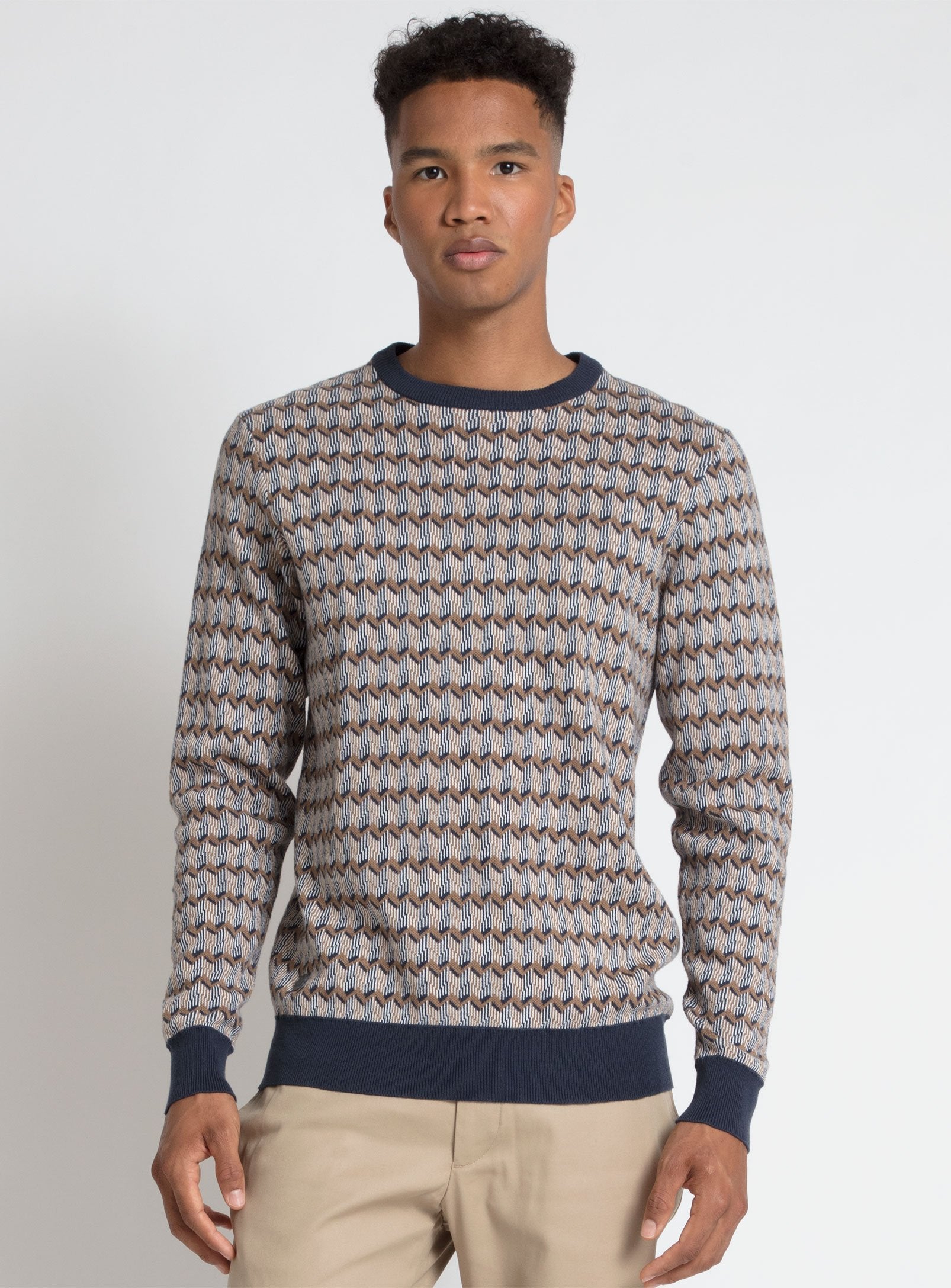 KNOX | Crewneck textured sweater||KNOX | Pull texturé à col rond