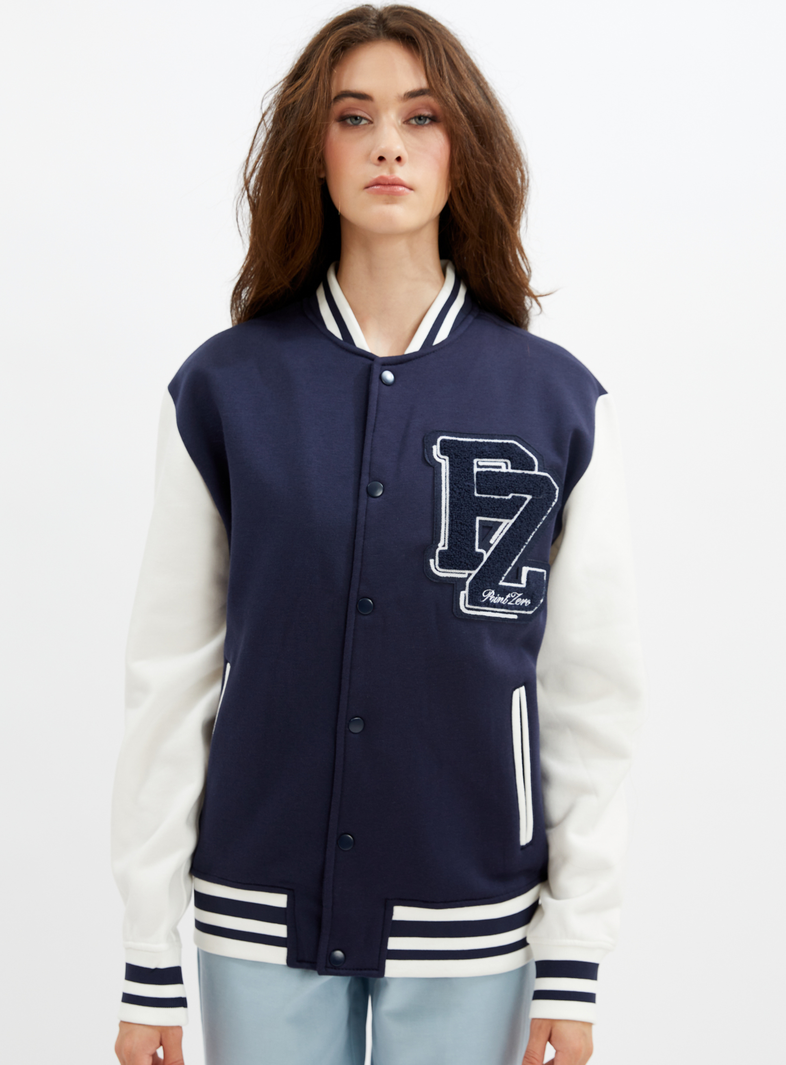 YORKDALE | Varsity unisex sweatshirt fleece jacket || YORKDALE | Veste unisexe molletonnée style universitaire