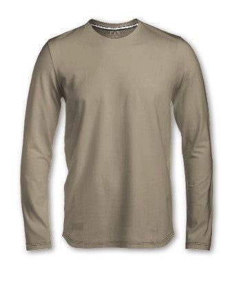 KEL | Long sleeve basic cotton crewneck T-shirt || KEL | T-shirt basique à manches longues et col rond en coton