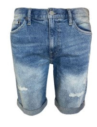 MORY | Denim light wash shorts || MORY |Short en jean légèrement délavé