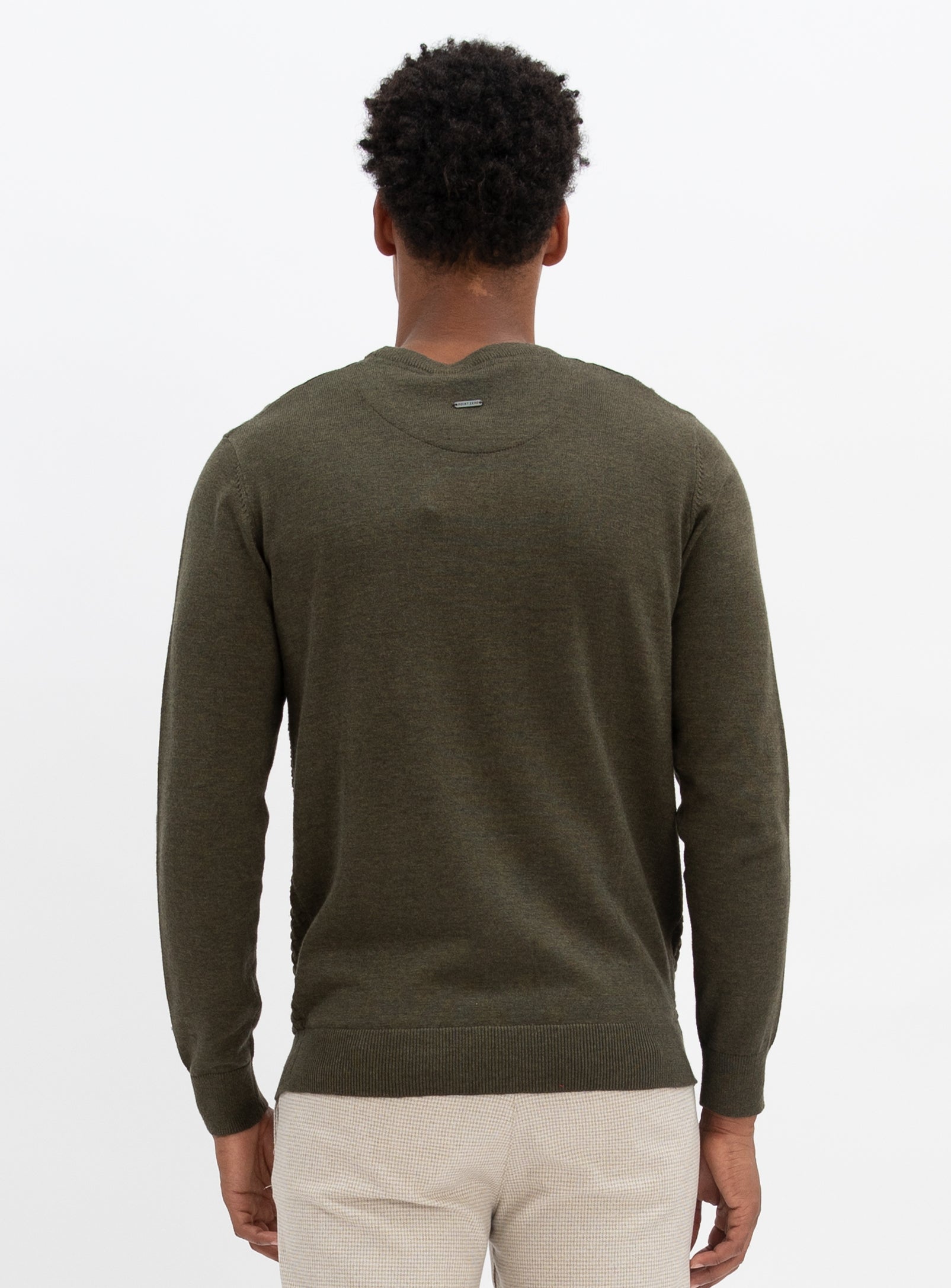 SWEN  | Cotton crewneck fine gauge sweater || SWEN |  Chandail fin en coton à col ras du cou