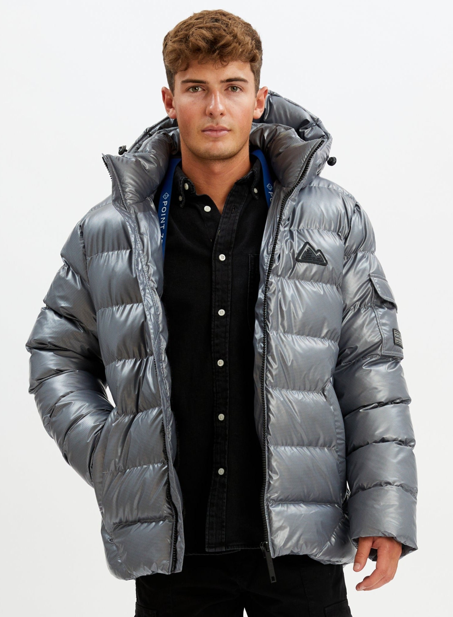 HUNTER   | Quilted metallic puffer jacket || HUNTER   | Doudoune mettalique