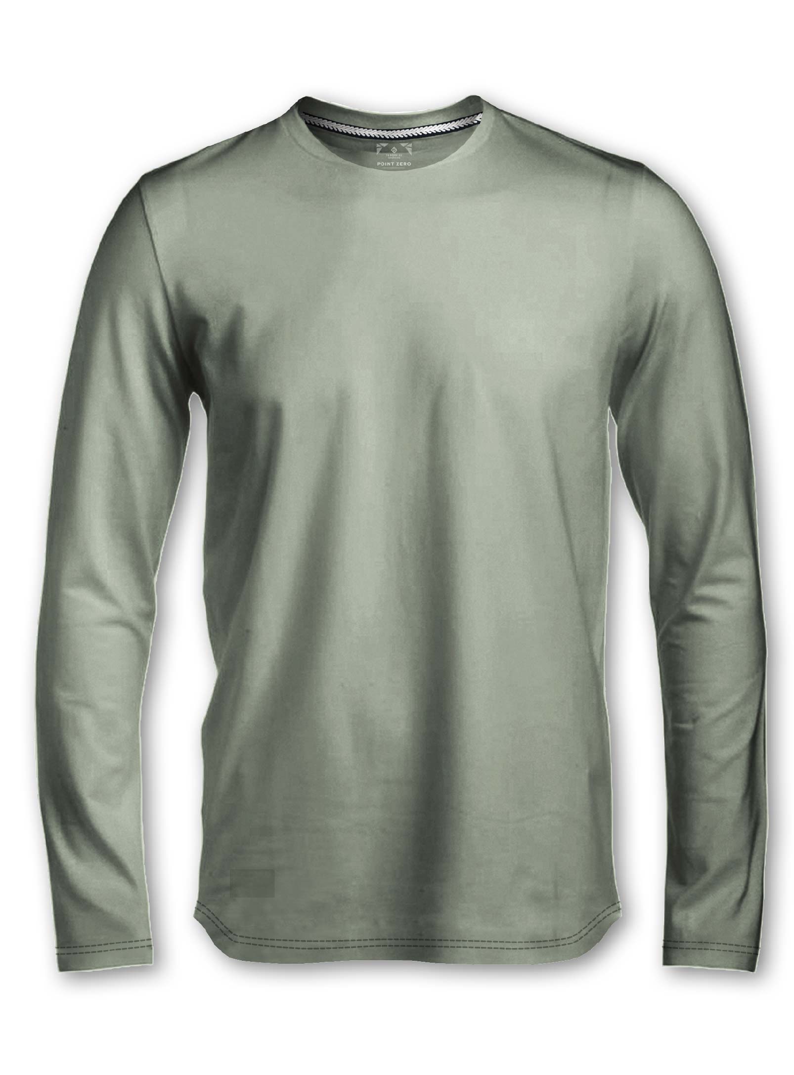 KEL | Long sleeve basic cotton crewneck T-shirt || KEL | T-shirt basique à manches longues et col rond en coton