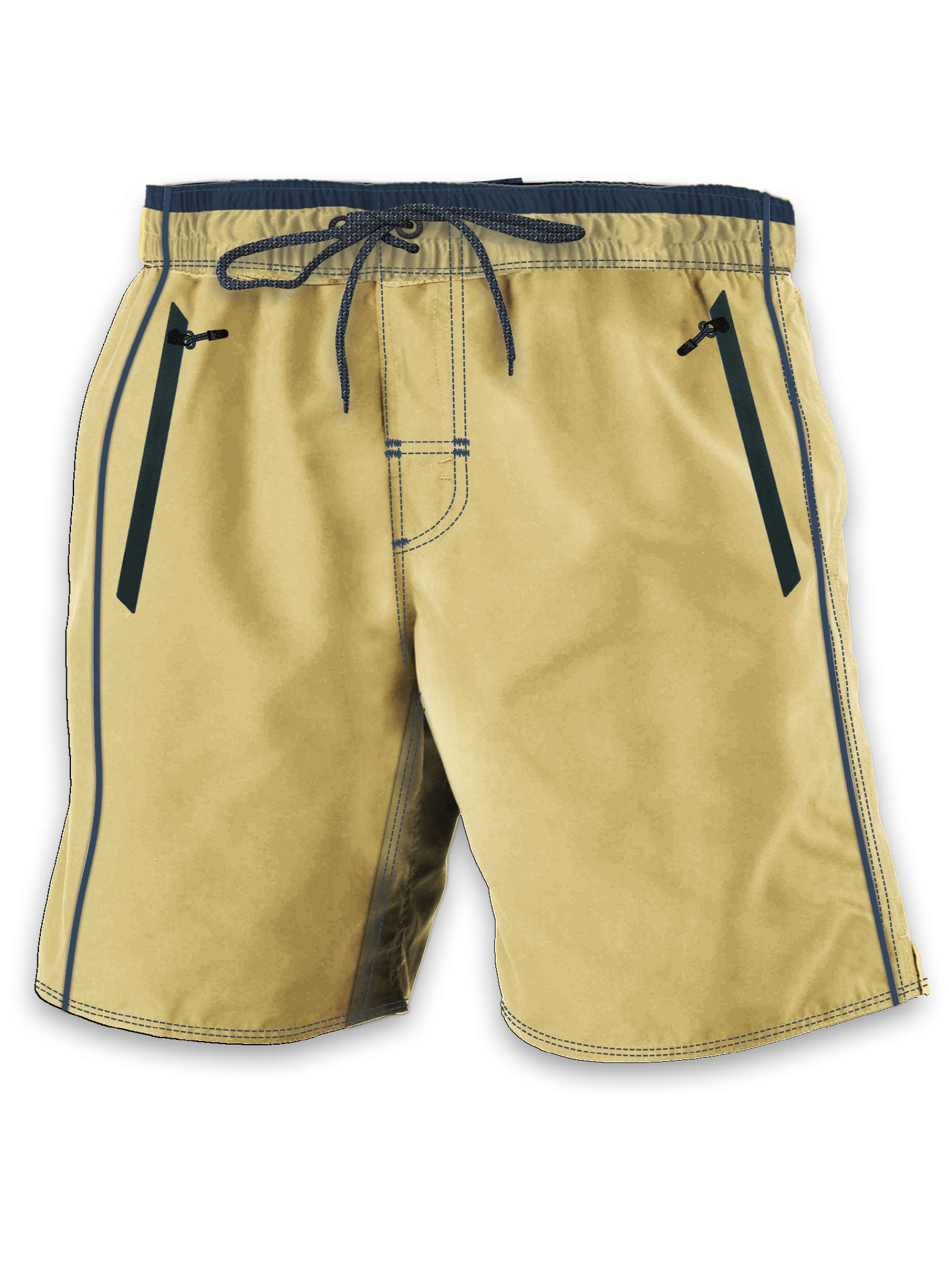 MERO |  Iconic recycled 4 way stretch microfiber swim shorts  || MERO | Iconique short de bain en microfibre stretch 4 directions recyclée