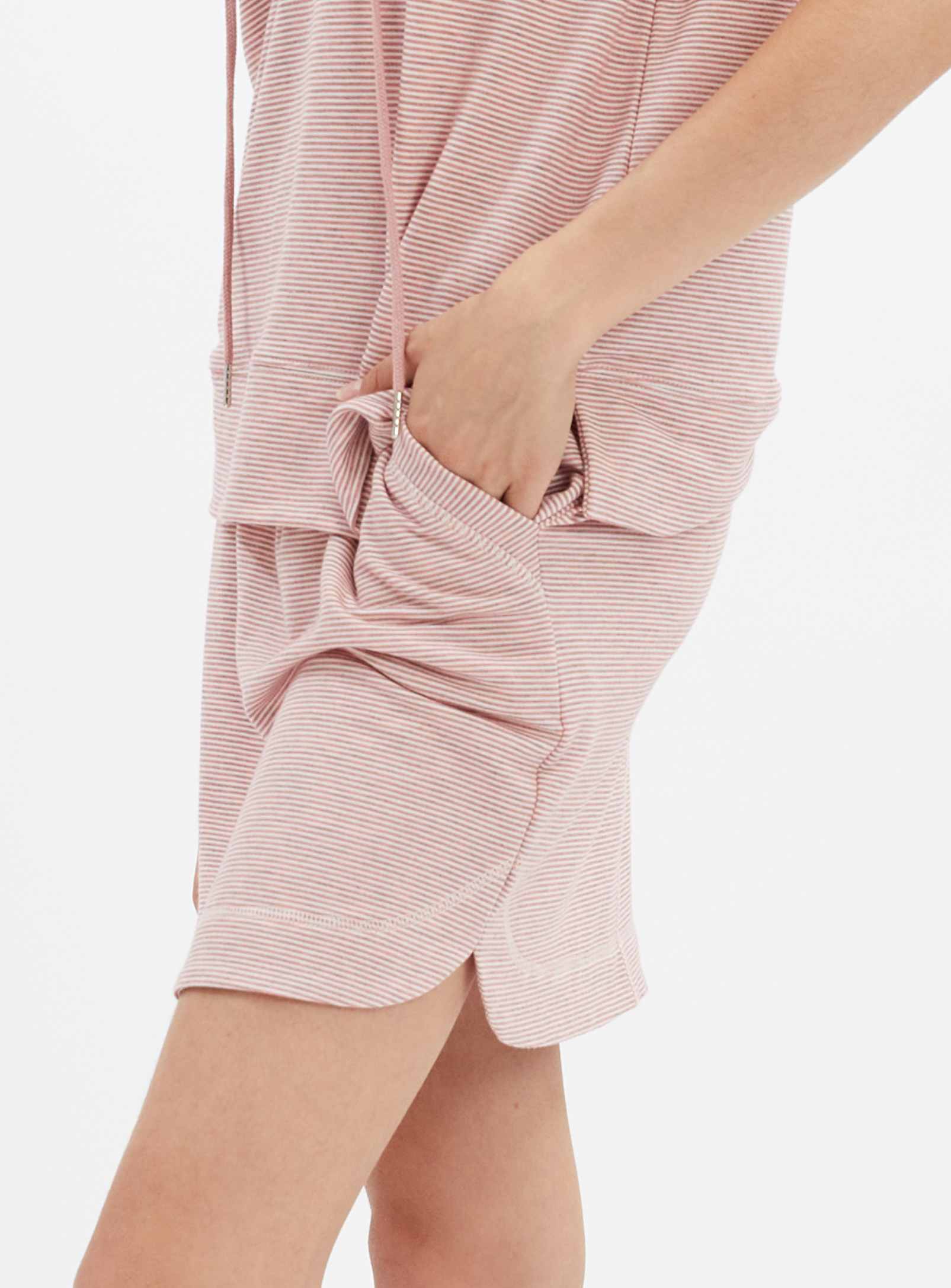 Nina | Striped baby terry skort || Nina | Jupe culotte raye en terry