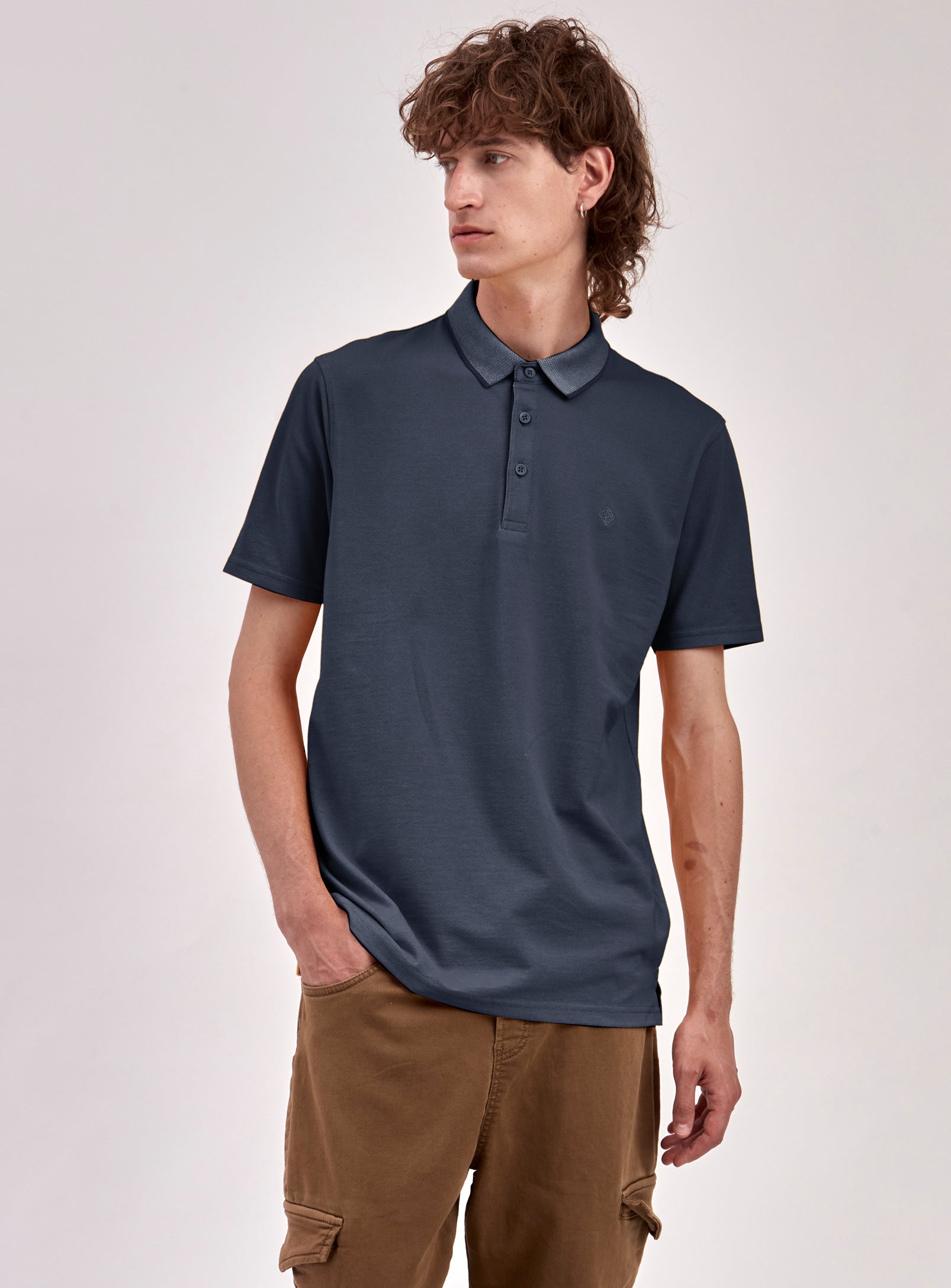 GREG | Two-tones pique polo || GREG | Polo point zéro