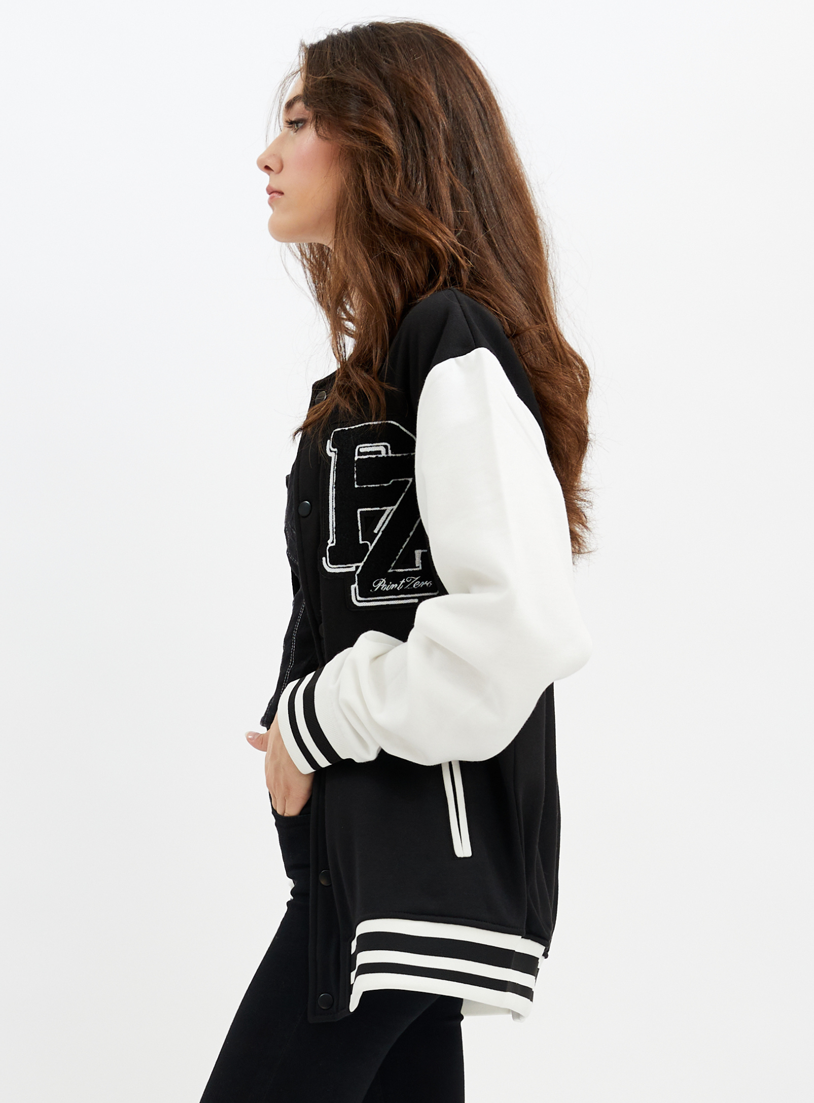 YORKDALE | Varsity unisex sweatshirt fleece jacket || YORKDALE | Veste unisexe molletonnée style universitaire