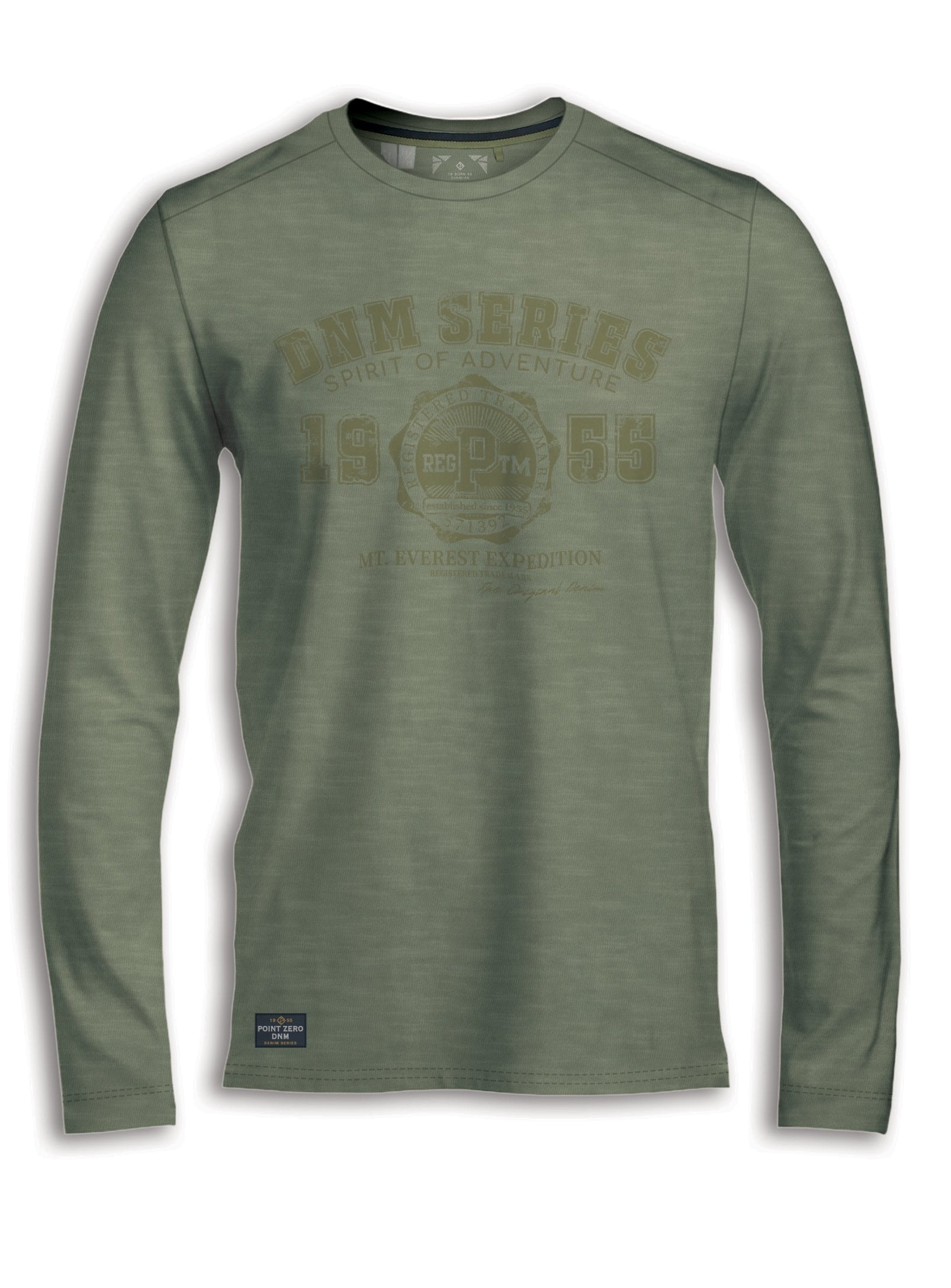 TOM | PRINTED LONG SLEEVE CREWNECK T-SHIRT||TOM | T-SHIRT IMPRIMÉ À MANCHES LONGUES ET À COL RAS DU COU