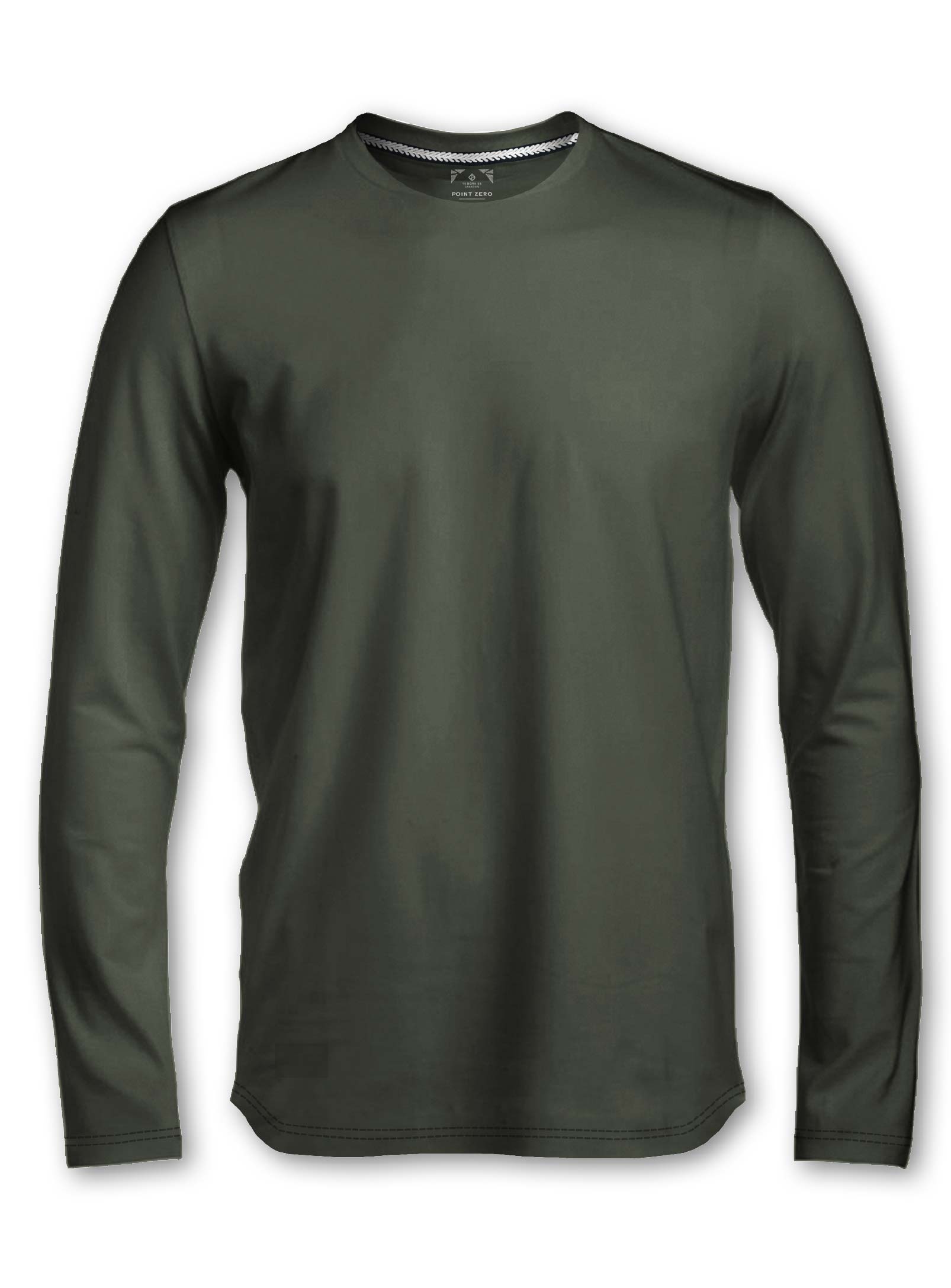 KEL | Long sleeve basic cotton crewneck T-shirt || KEL | T-shirt basique à manches longues et col rond en coton