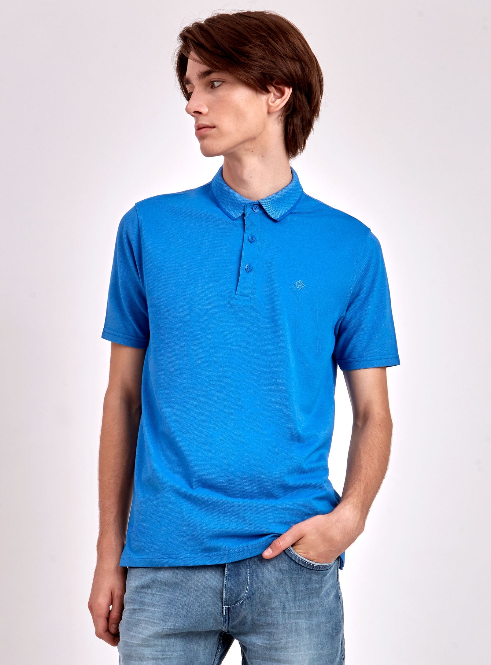 GREG | Two-tones pique polo || GREG | Polo point zéro